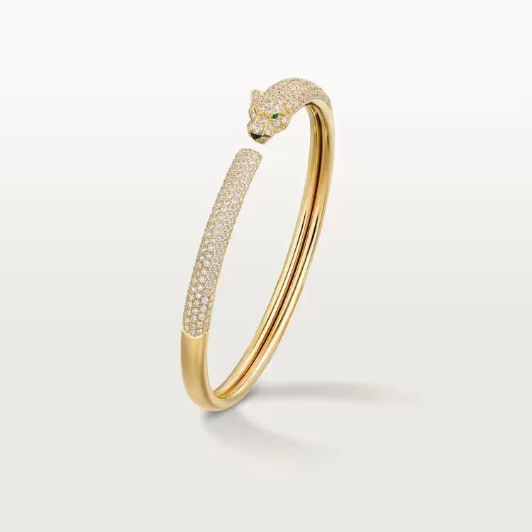 Small "Panthère de Cartier" bracelet, partially paved