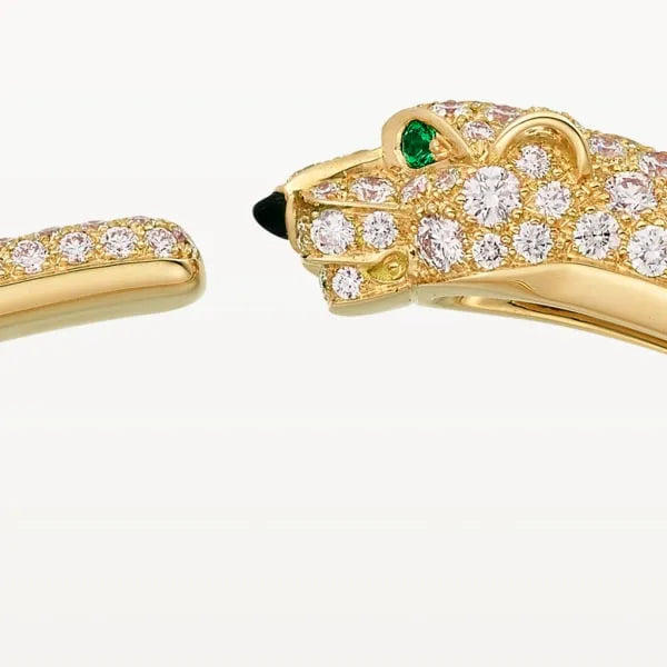 Small "Panthère de Cartier" bracelet, partially paved